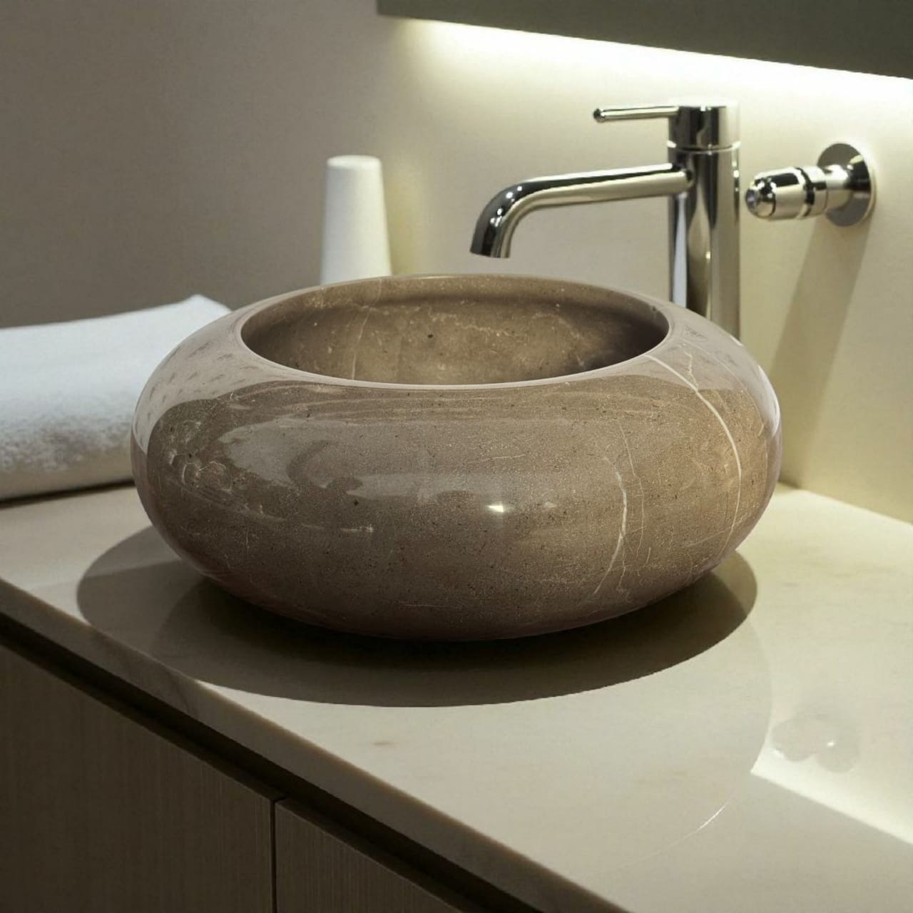 Mocha Stone Basin