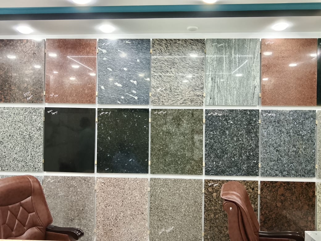 Granite Display Wall — Showroom